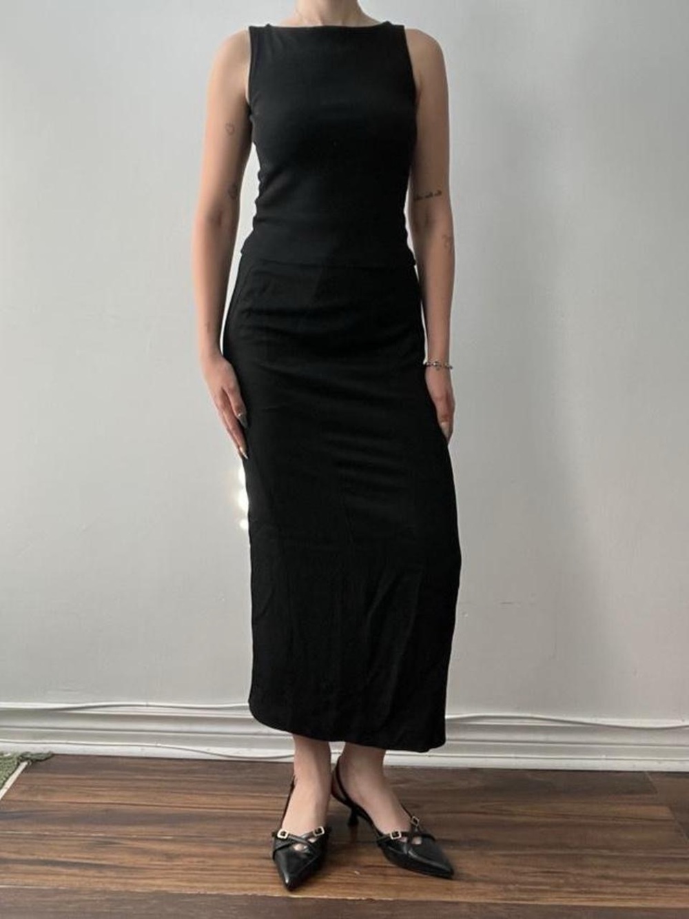 Long Black Maxi Skirt